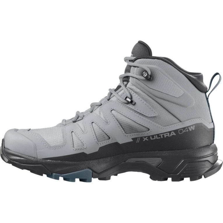 Light Grey / Black Salomon X Ultra 4 Mid GTX Women's Hiking Boots | IE YL1497